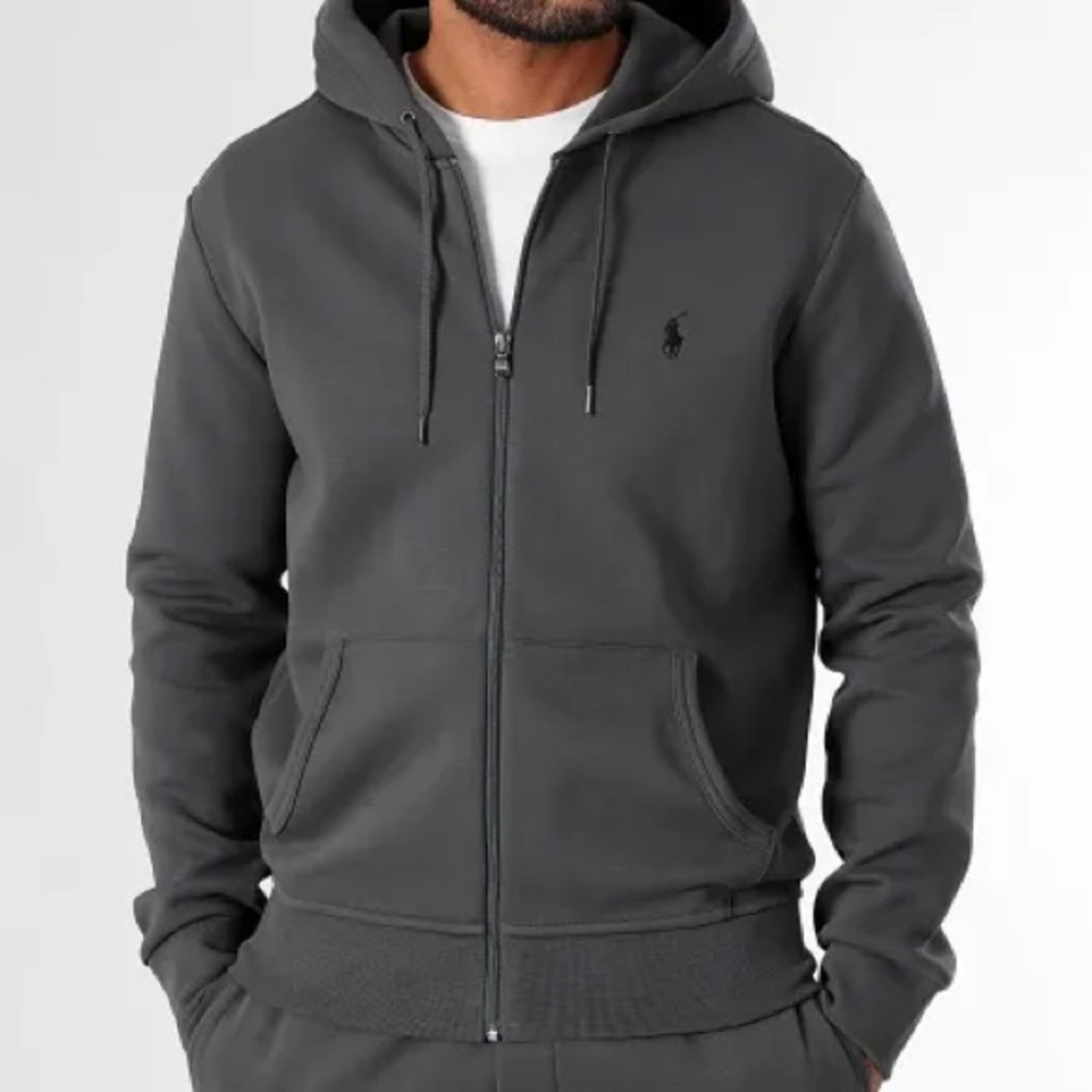 Ralph Lauren Men's Double-Knit Full-Zip Hoodie